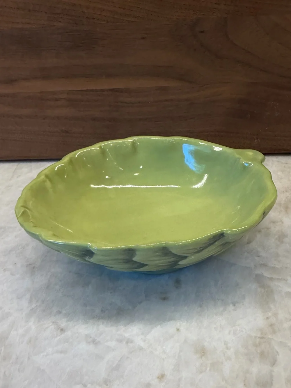 Pottery Barn garden pasta artichoke shaped serving bowl